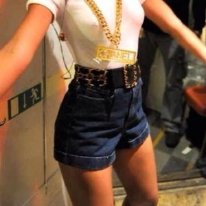 Dark wash American apparel shorts