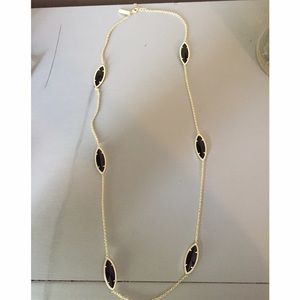 Kendra Scott Tory Necklace black and gold