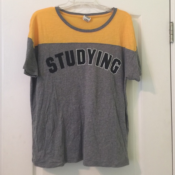 Oversized VS Pink Studying Graphic Tee
