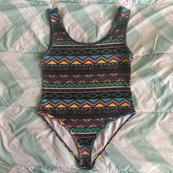 Tribal print bodysuit