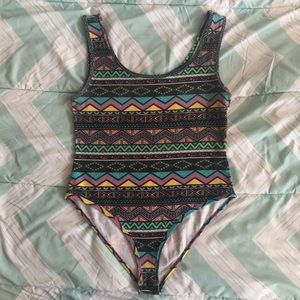 Tribal print bodysuit