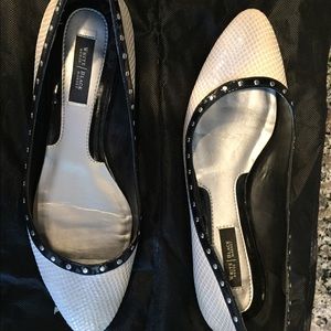 White House Black Market leather flats