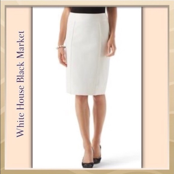 White House Black Market Dresses & Skirts - WHBM Cream Pencil Skirt Sz. 6