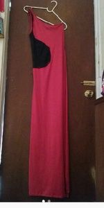 Red n  black evening dress
