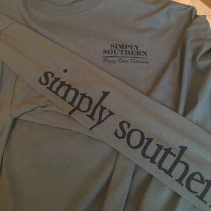 Long sleeve blue simply southern long sleeve tee
