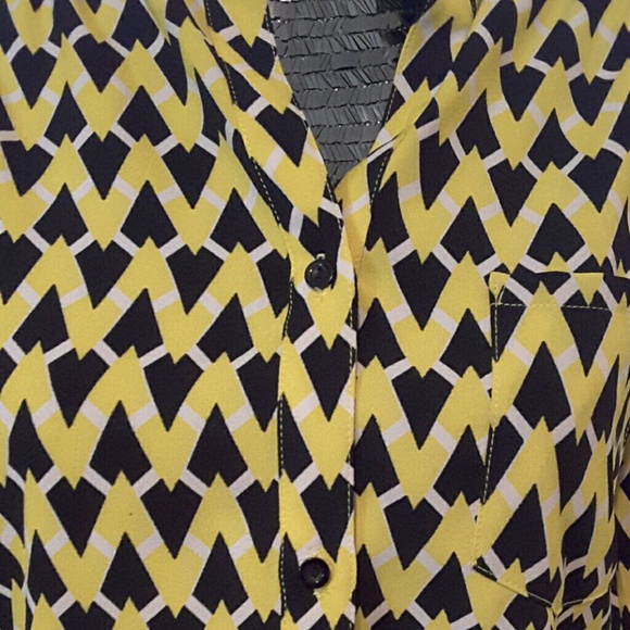 Yellow Patterned Tunic - Picture 2 of 3