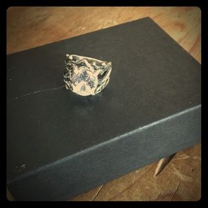 Sterling silver web ring