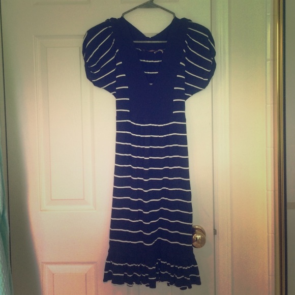Juicy Couture Navy Striped Dress