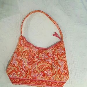 Vera Bradley coral paisley handbag