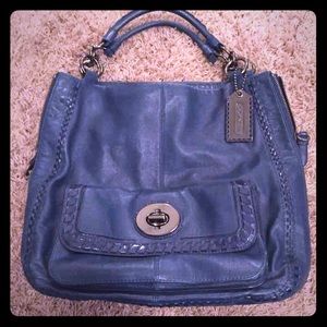 Authentic leather coach bag