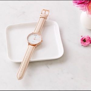 NWT: Classic Rose Gold Watch - Designer Nanette