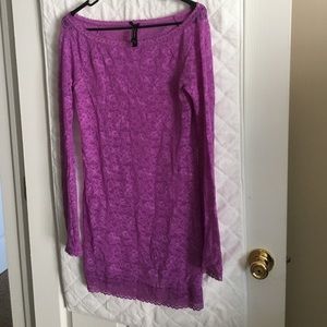 Victoria's Secret purple lace chemise