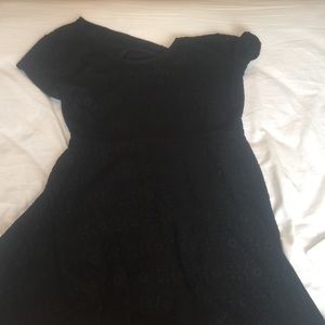 Black lace dress with back cut out