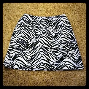Zebra skirt