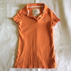 Orange Hollister Polo