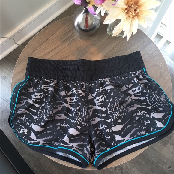 Grey and black cheetah print Under Armor shorts