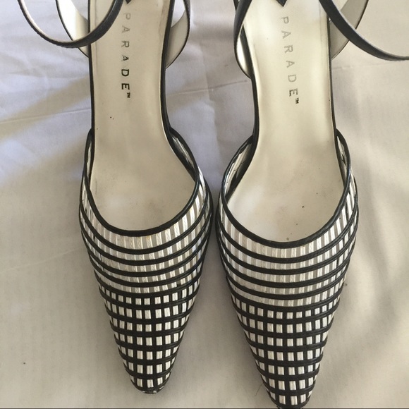 Black and White Slingback