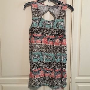 MINKPINK women's animal safari stripe shift dress