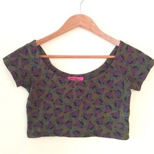 Betsey Johnson Devil Crop Top