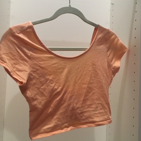 Crossed-back pastel crop top - Picture 2 of 2