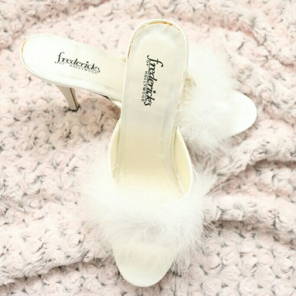 Fredericks of Hollywood Maribou Slippers