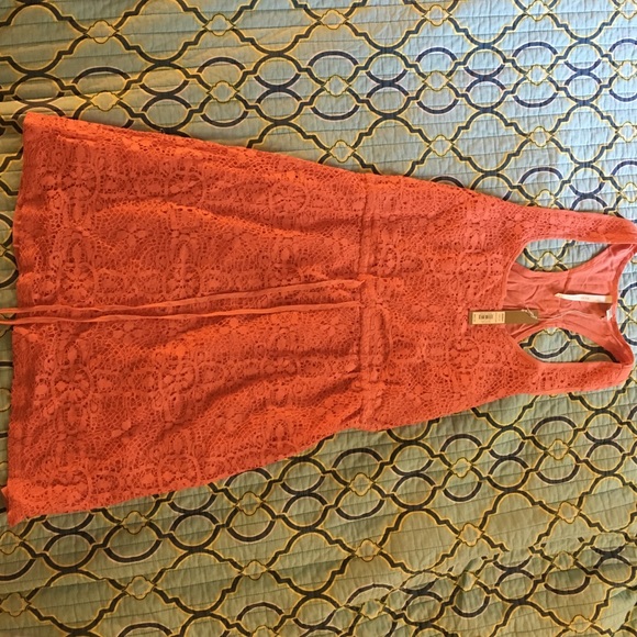 Coral lace LC sun dress