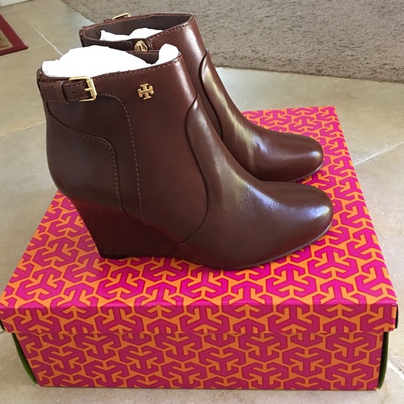 Brand new in box Tory Burch Milan wedge bootie 6.5