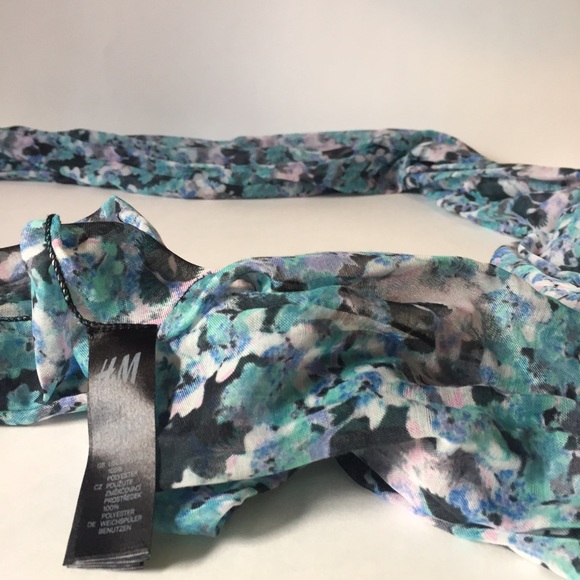 FLORAL H&M SUMMER SCARF - Picture 2 of 3