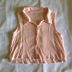 Light pink button up blouse