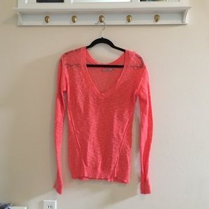 Peach long sleeve sweater