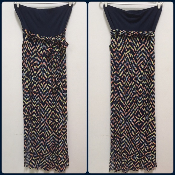 Xhilaration Strapless Maxi Dress