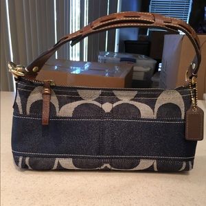Coach Small Denim Bag.