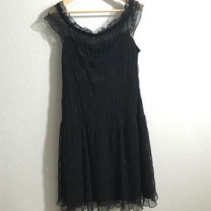 Black Sequined Dress