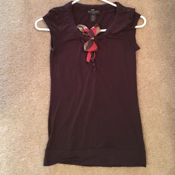 Banana republic brown blouse