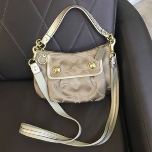 FINAL Coach 13833 Poppy Signature Sateen Crossbody