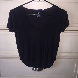 Cute NWOT black v neck tee