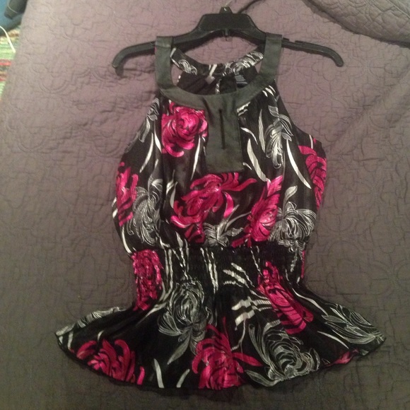 Chic Floral Print Blouse - Picture 1 of 4