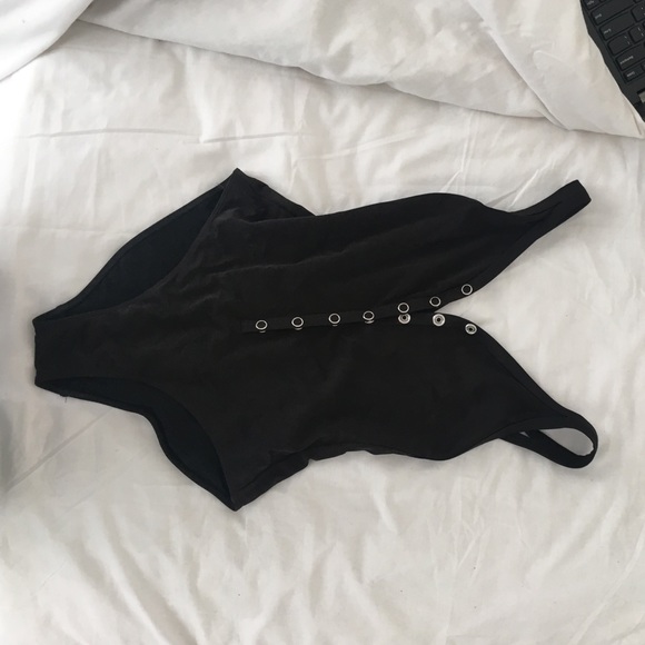 One piece black swimsuit