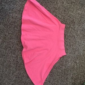 Pink mini skirt