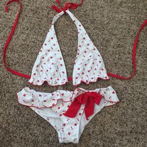 Broken heart pin up bikini