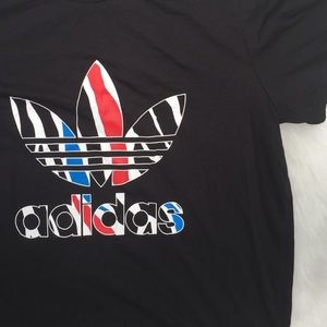 NWT ADIDAS ZEBRA LOGO TEE