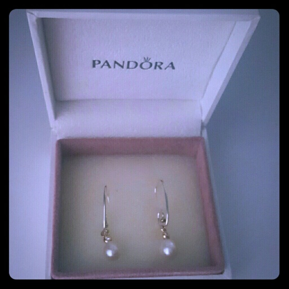Pandora Pearl Earrings