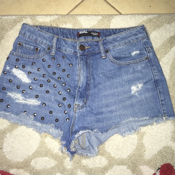 High waisted bdg jean shorts