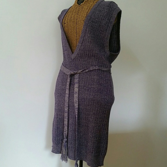 SOLD NANETTE LEPORE purple sweater dress M - Picture 4 of 4