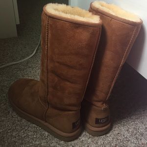 Ugg tall chestnut boots, size 8