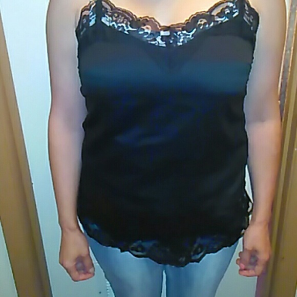 Lace trimmed cami