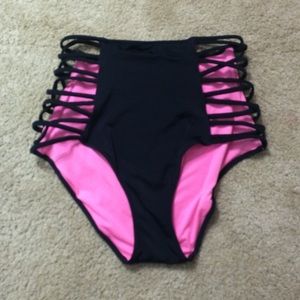 High waisted bikini bottom