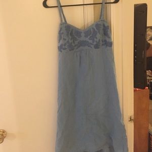 Blue high low dress