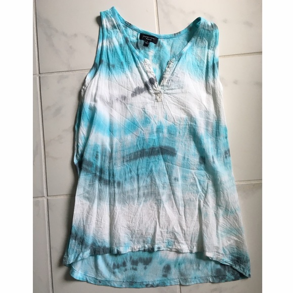 Tie dye watercolor tank top