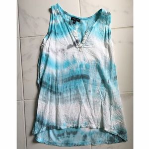 Tie dye watercolor tank top